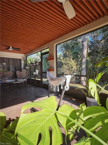 Nature enclave with cedar ceiling