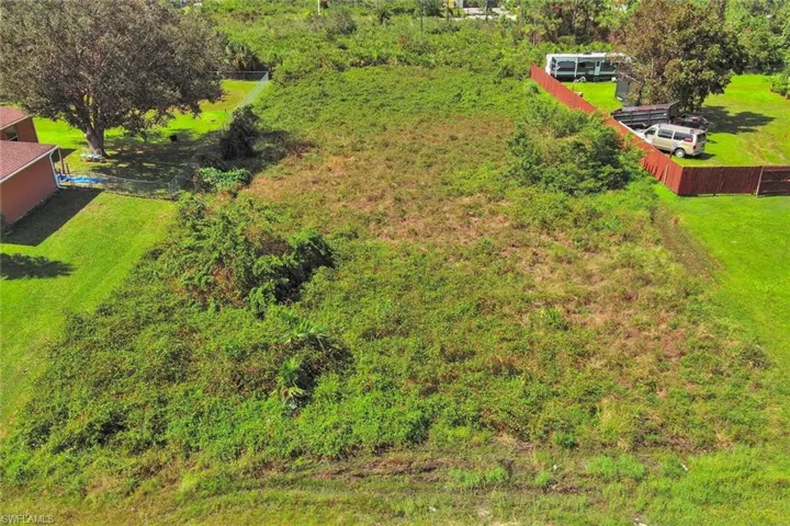 View from above of property