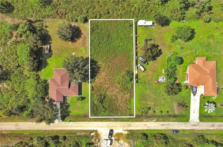 View of property location with property parcel outlined