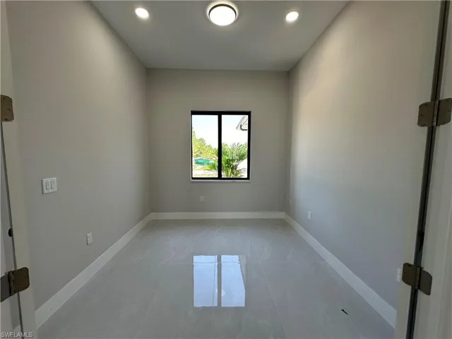 View of tiled empty room