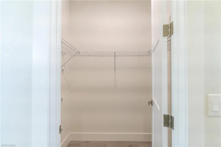 Walk in closet master bedroom