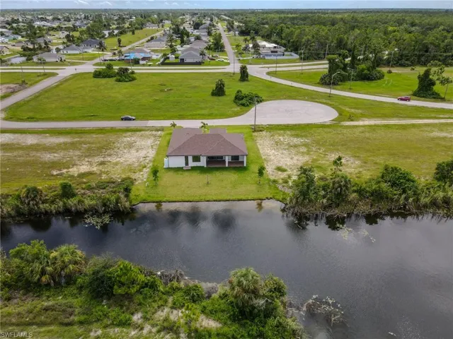 Bird's eye view rear of home