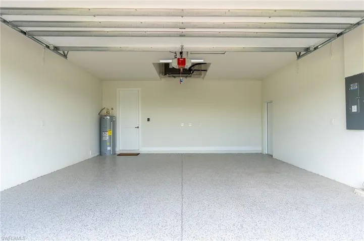 Epoxy flooring in garage