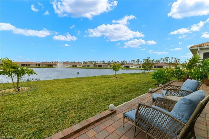 View of yard featuring a water view
