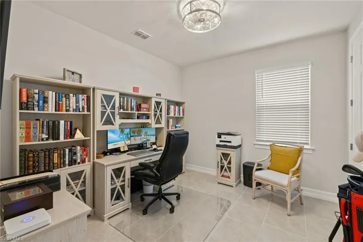 View of tiled office