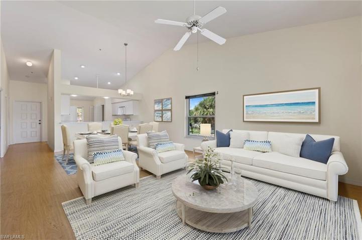 Virtual staged-Great room for connection to all