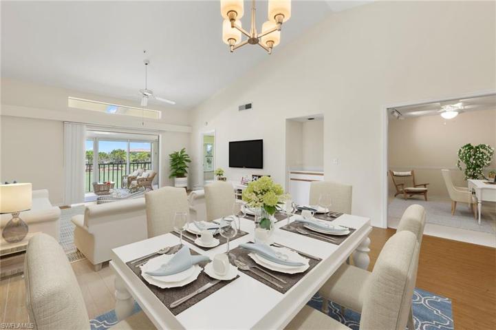 Virtual staged-Large Formal Dining area