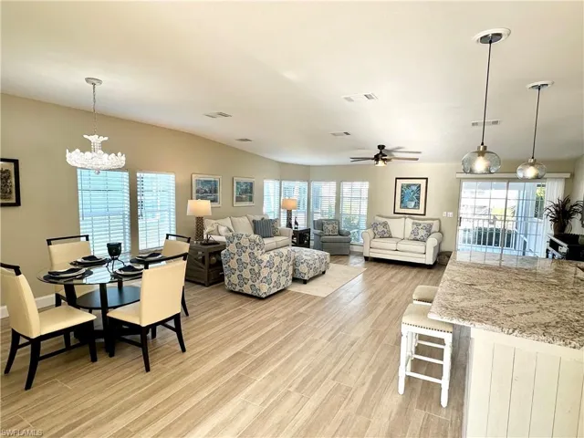 Great room for entertaining.