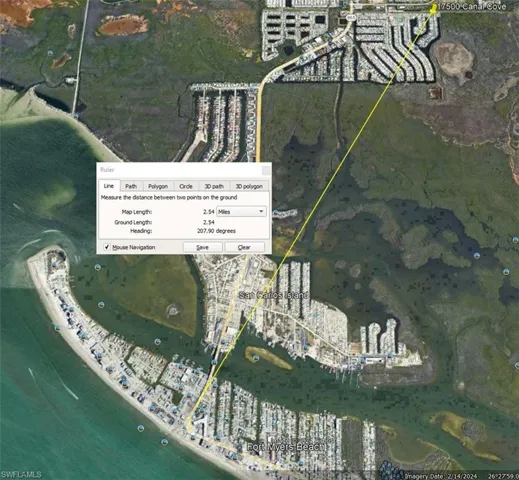 Only 2.5 miles to Fort Myers Beach--By car or boat