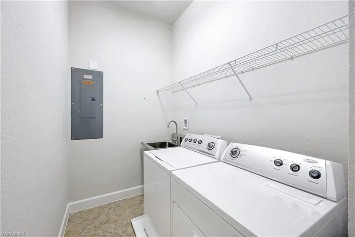 Laundry room with laundry sink