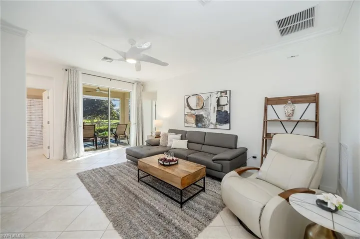 Comfortable and stylish furnishings, leather couch and chair
