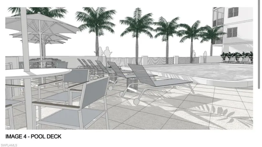 Pool area. Renderings are conceptual. Finished product may have changes.