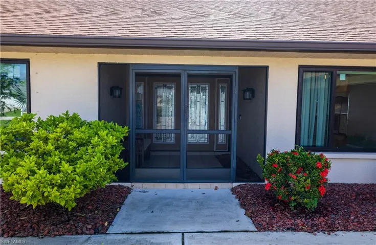 View of exterior entry