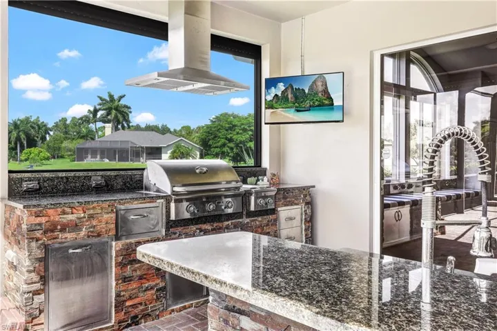 View of patio / terrace with grilling area and area for grilling