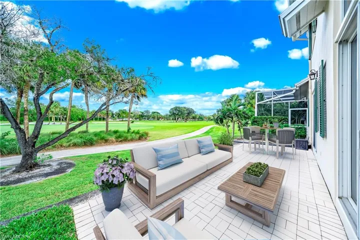Virtually staged patio