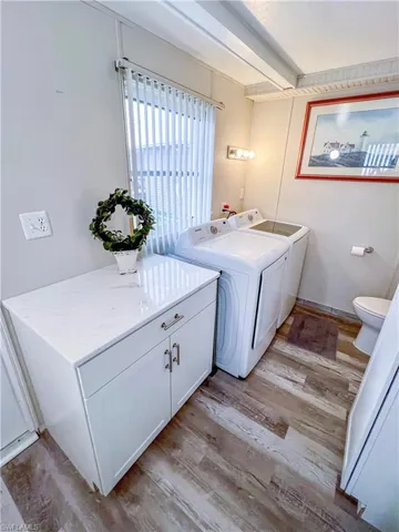 laundry and half bath