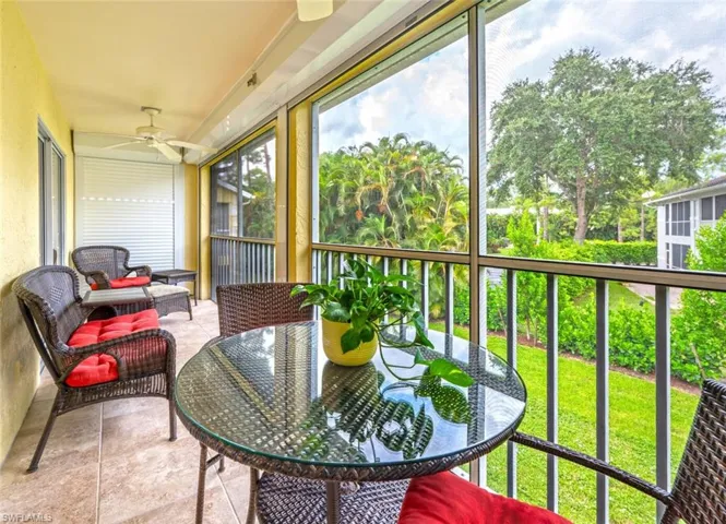 Patio featuring new hurricane shutters