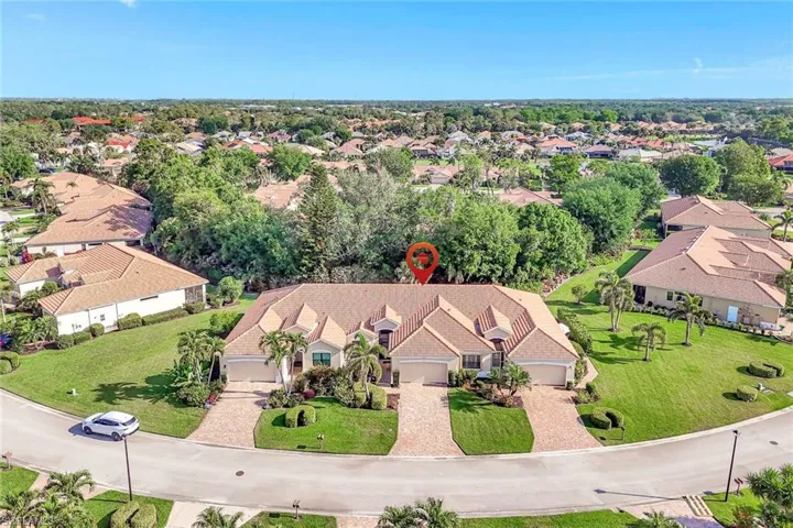 Aerial view featuring a residential view