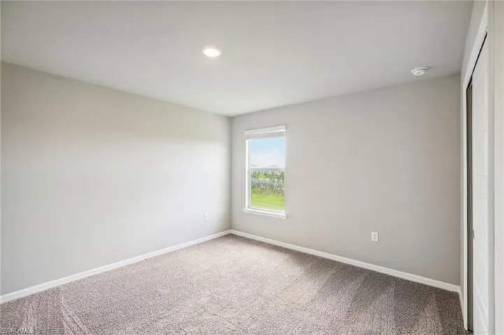 View of carpeted empty room