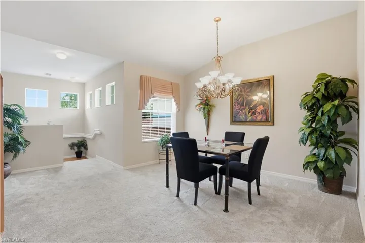 Formal dining space allows easy access to the kitchen.