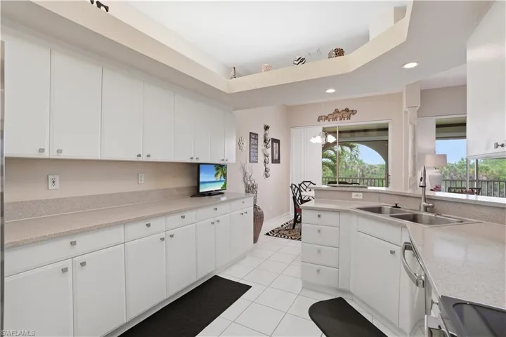 Plenty of counter-top and cabinet space!