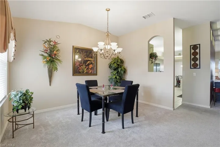 Formal dining area.