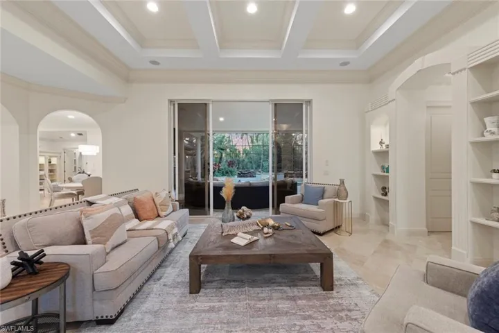 Living room out to Lanai