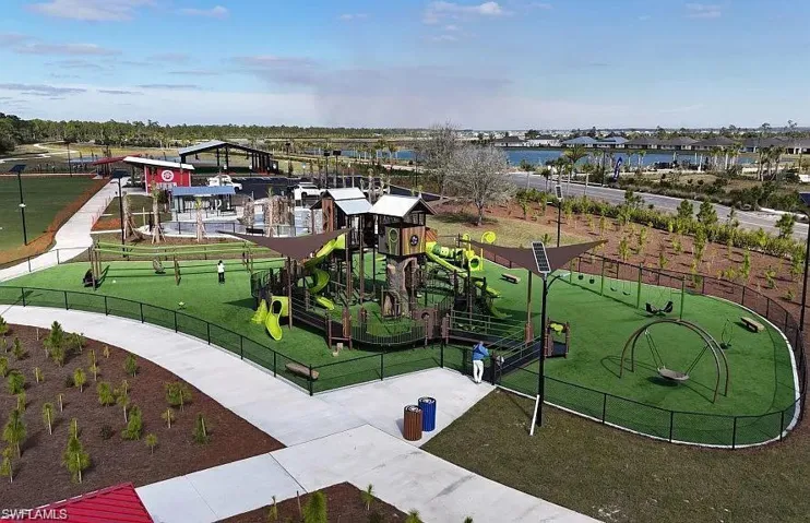 View of community jungle gym
