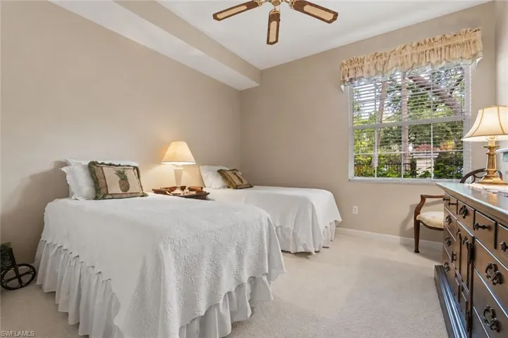 2nd bedroom, with access to bathroom