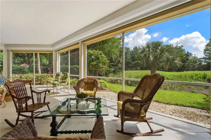 Serene views of the golf course and nature