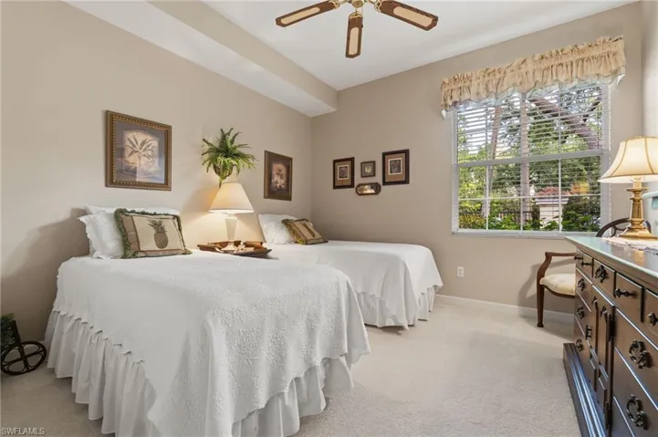 2nd bedroom, with access to bathroom