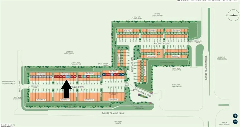 Site map: Lot 205