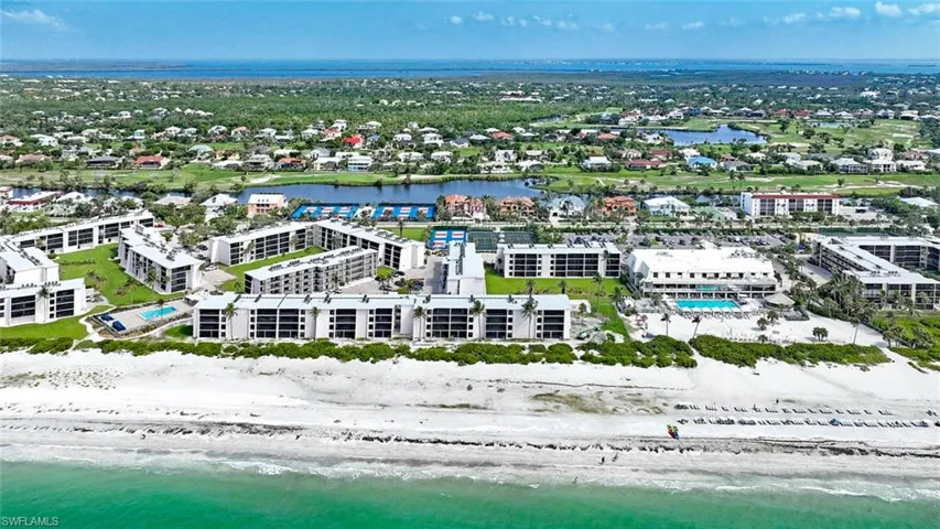 Bird's eye view of extended coastline