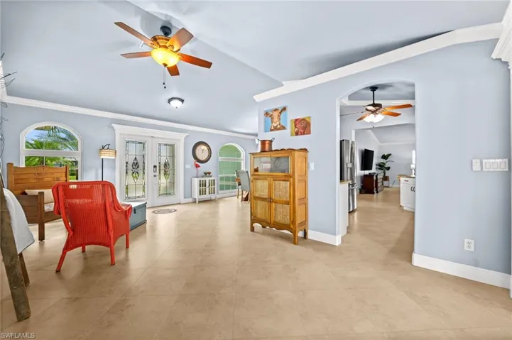 Looking toward the entryway