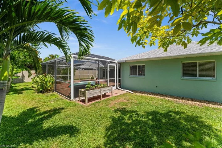 Large fenced yard