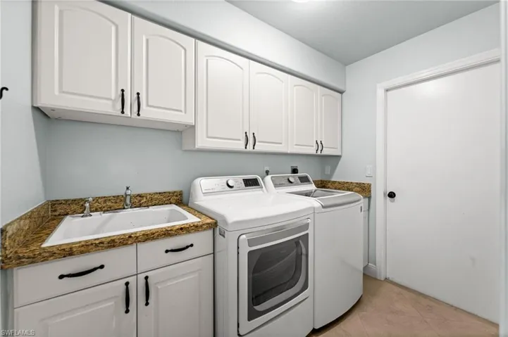 Laundry room with sink