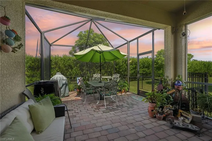 Enjoy the Florida Sunsets on the extended enclosed lanai