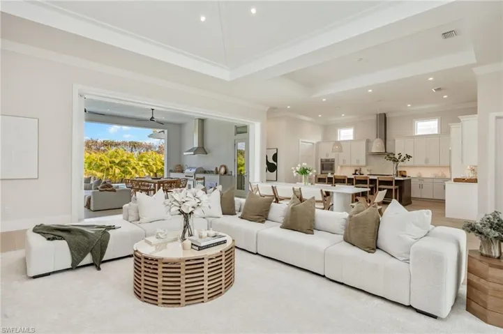 4542 Seagrove is listed as unfurnished. This home has been staged with furniture and accessories, all of which is available for purchase. Unfurnished  photos are included in the listing photo album.