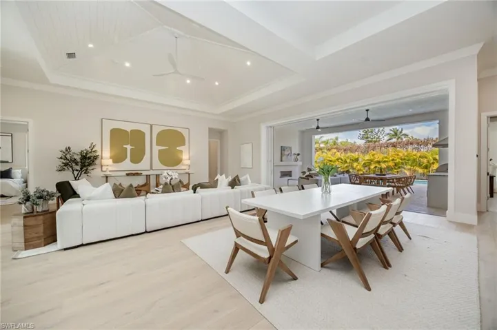 4542 Seagrove is listed as unfurnished. This home has been staged with furniture and accessories, all of which is available for purchase. Unfurnished  photos are included in the listing photo album.
