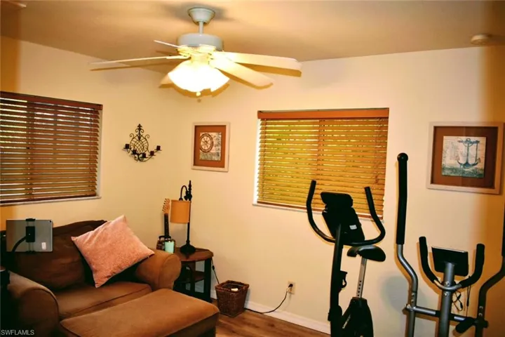 Bedroom with walk in closet