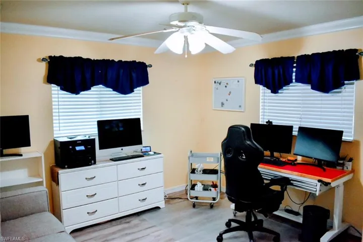 Bedroom with walk in closet
