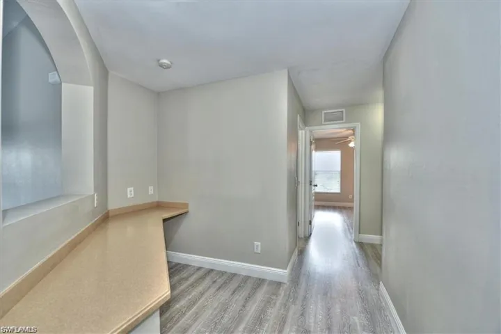 Hall featuring light hardwood / wood-style floors