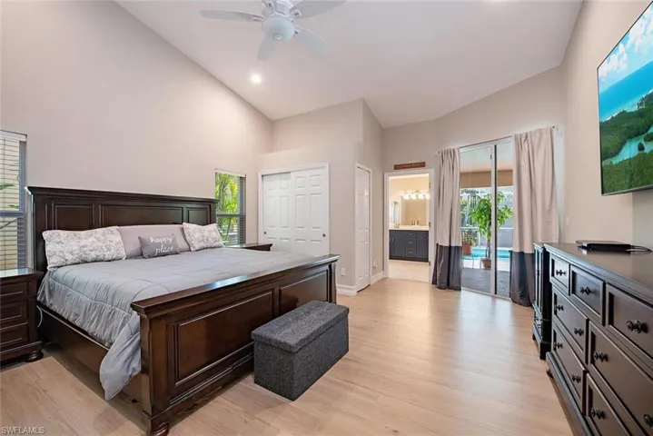 Large owner's Suite, with lots of closet space/storage