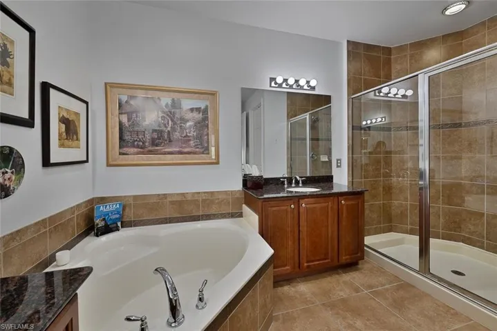 Soaking tub seperate shower