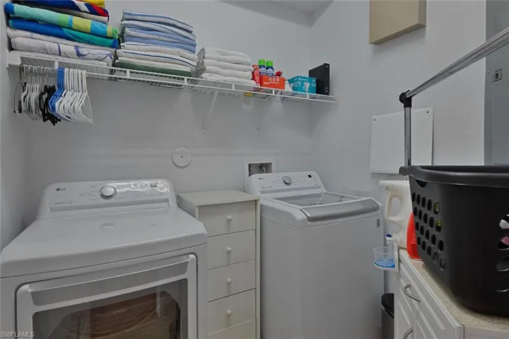 Spacious laundry room