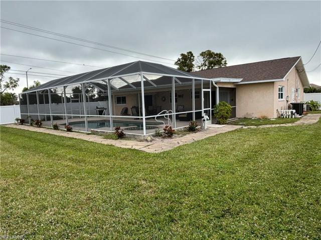 Fenced in backyard