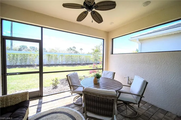 Newly Screened-In Lanai That Is Plumbed For An Outdoor Kitchen!