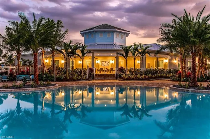 Nighttime Shot Of The Pool Area!