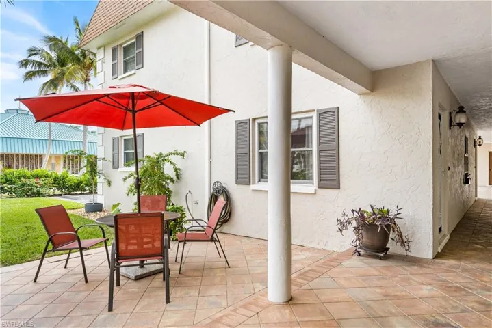View of patio featuring outdoor dining space