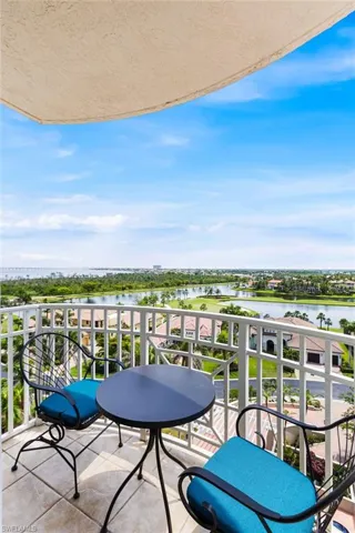 This is your balcony view from your 2nd bedroom. Sweeping views of the lakes, golf course and downtown Ft. Myers!